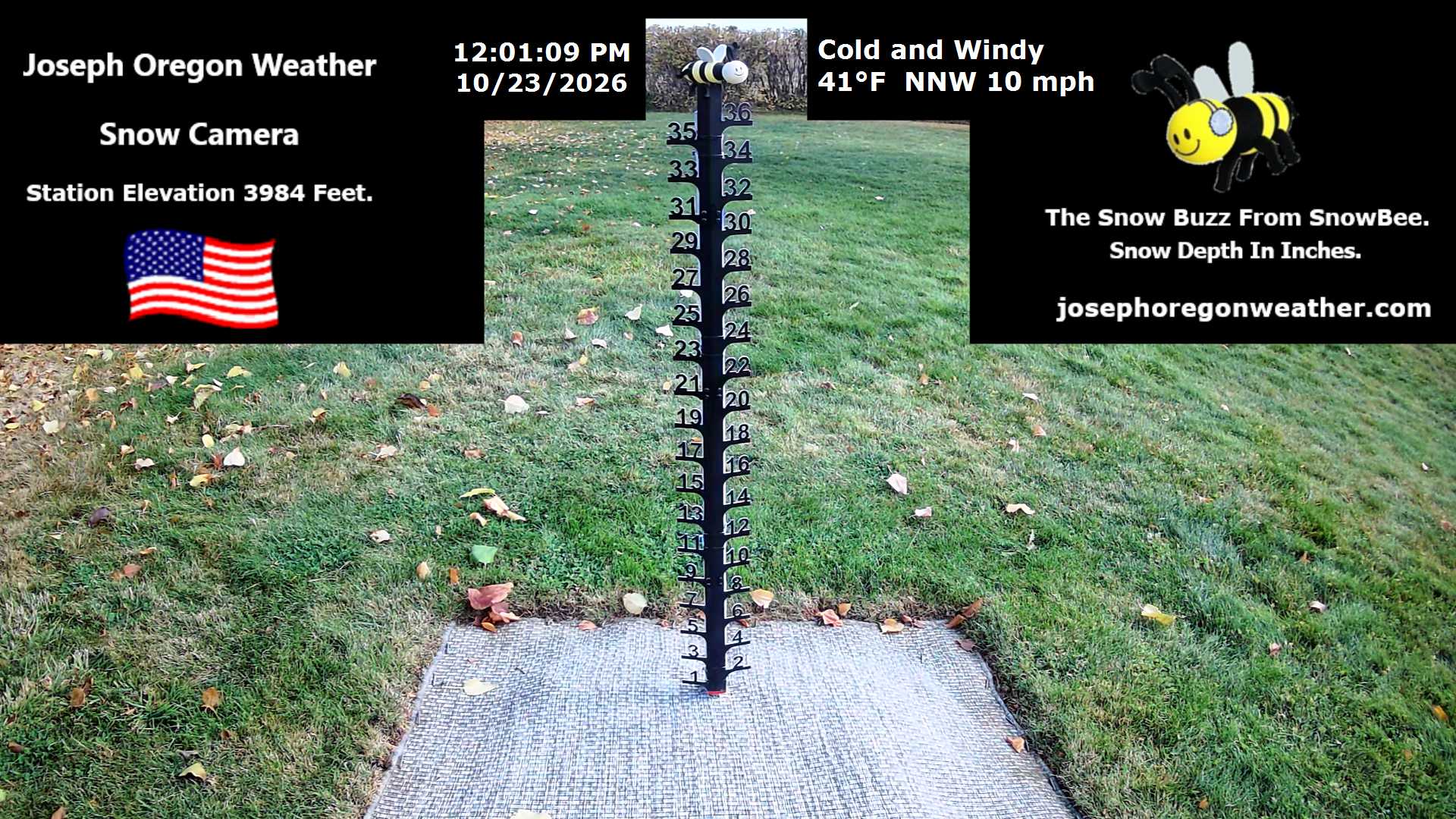 Joseph Oregon Weather Snow Camera - 12 PM