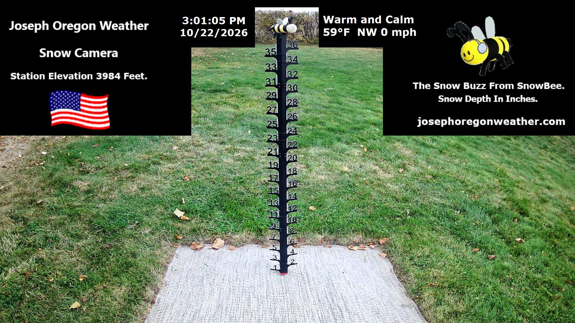 Joseph Oregon Weather Snow Camera - 3 PM