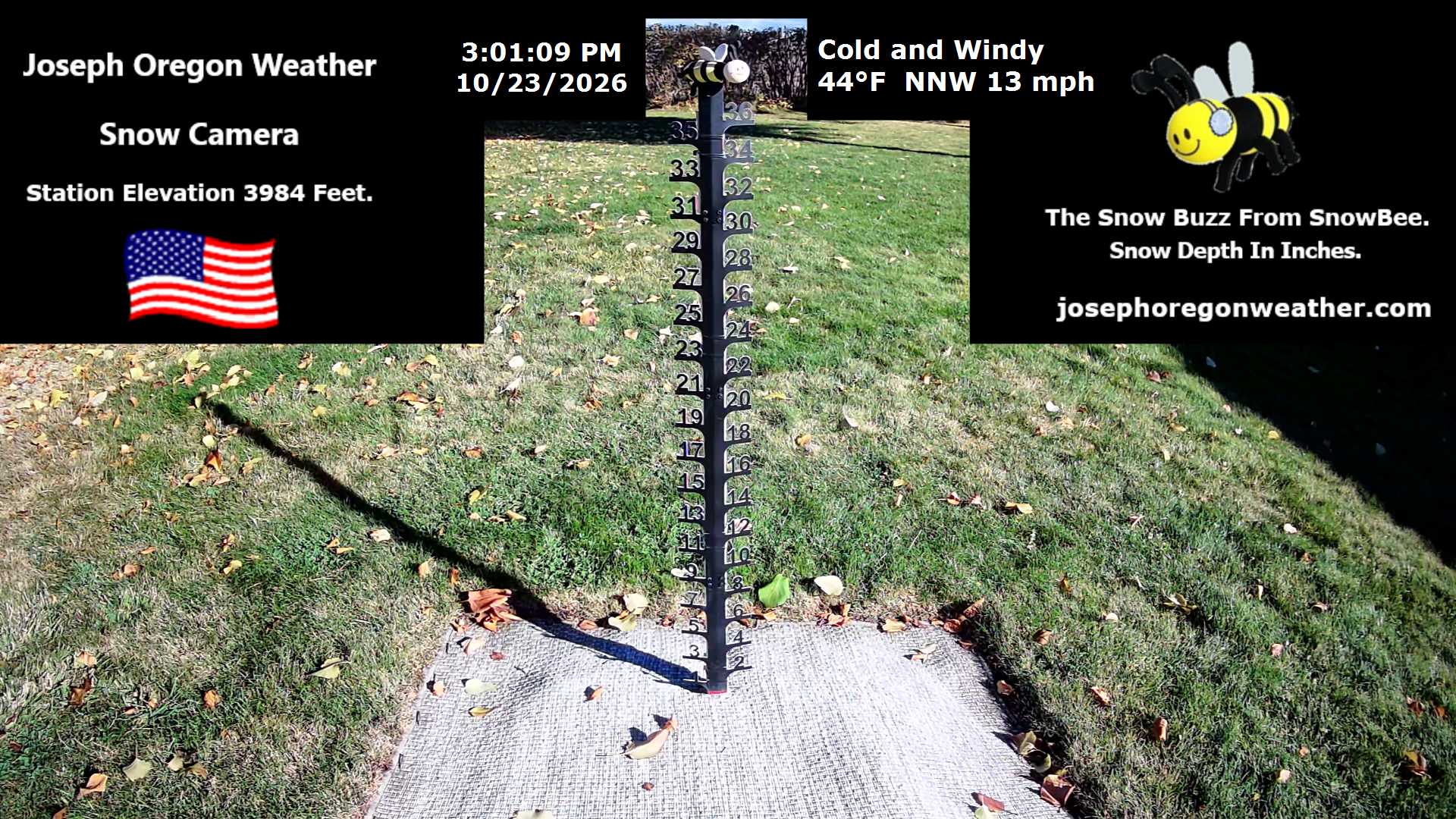 Joseph Oregon Weather Snow Camera - 3 PM