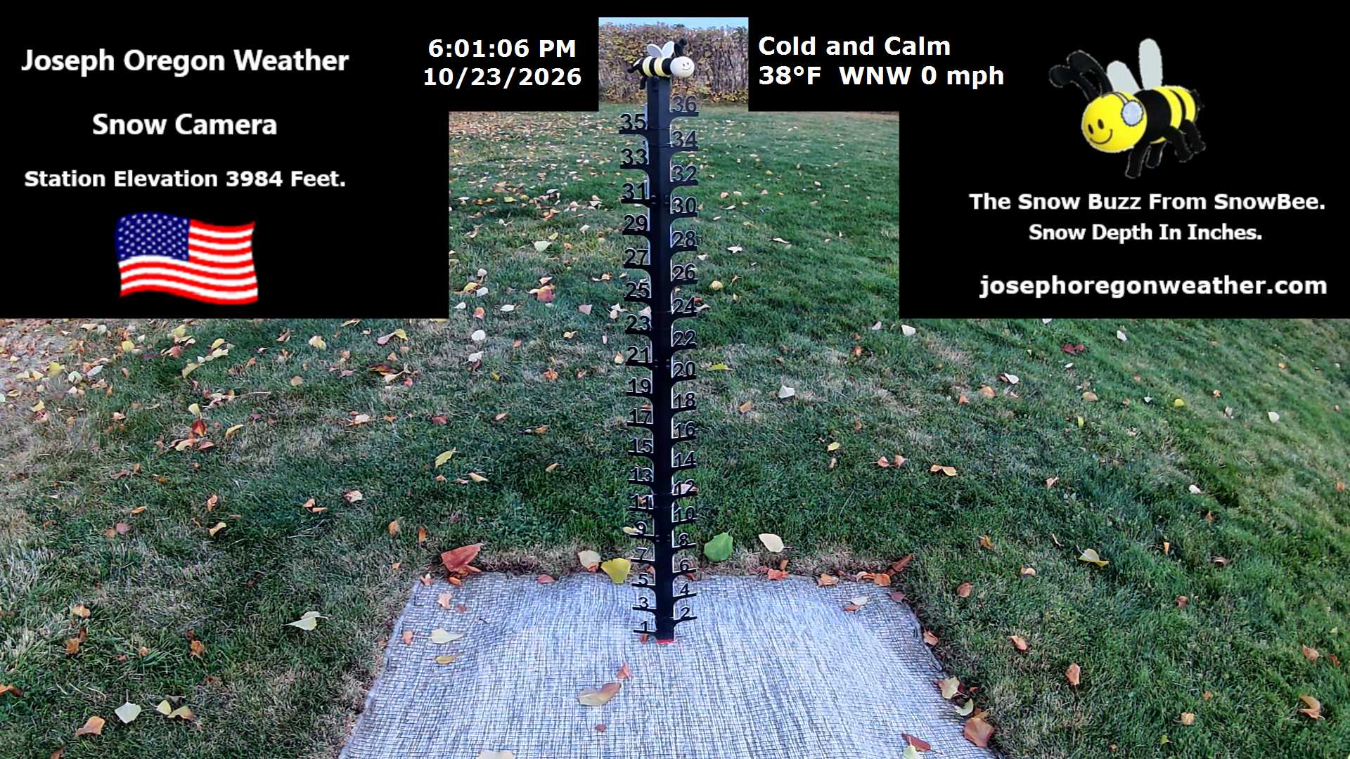 Joseph Oregon Weather Snow Camera - 6 PM