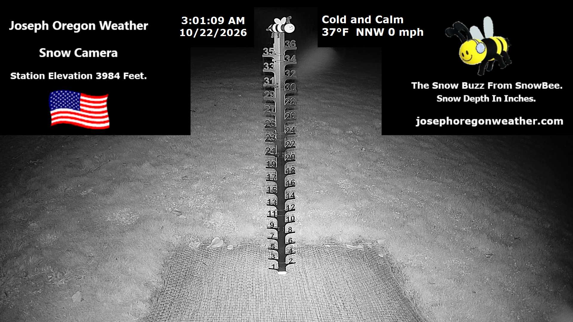 Joseph Oregon Weather Snow Camera - 3 AM