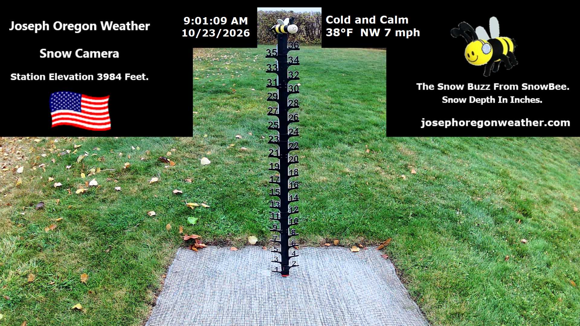 Joseph Oregon Weather Snow Camera - 9 AM